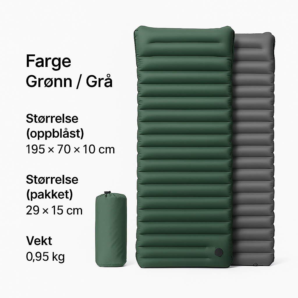 Fjellro™ Oppblåsbart Liggeunderlag